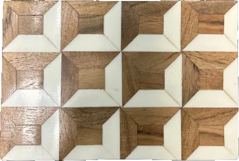 Geometric bone inlay box