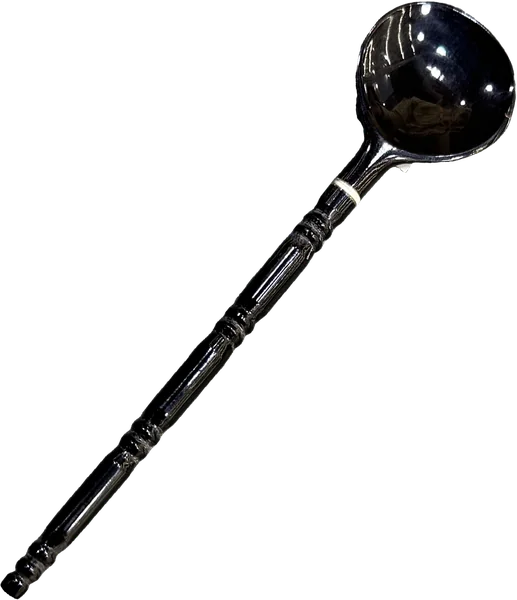 Horn spoon — Long handle